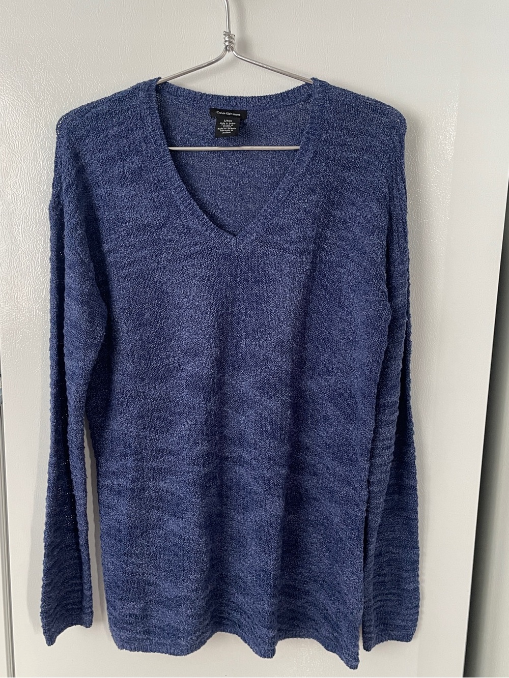Calvin Klein Jeans Navy Blue V-Neck Women’s Sweater